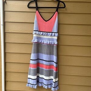 Allison New York Striped Sleeveless Sweater Dress Size Medium